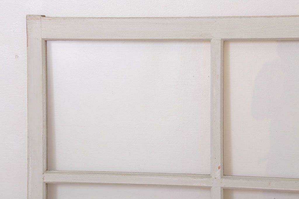 昭和レトロなアンティークガラス戸2枚セット(引き戸・窓)(1)