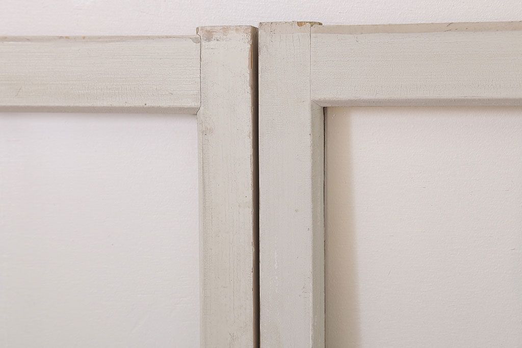 昭和レトロなアンティークガラス戸2枚セット(引き戸・窓)(1)