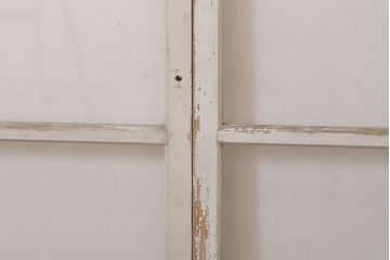 昭和レトロなアンティークガラス戸2枚セット(引き戸・窓)(1)