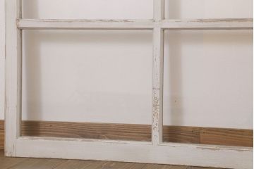 昭和レトロなアンティークガラス戸2枚セット(引き戸・窓)(1)