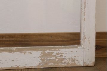 昭和レトロなアンティークガラス戸2枚セット(引き戸・窓)(1)