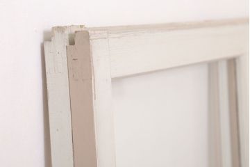 昭和レトロなアンティークガラス戸2枚セット(引き戸・窓)(1)