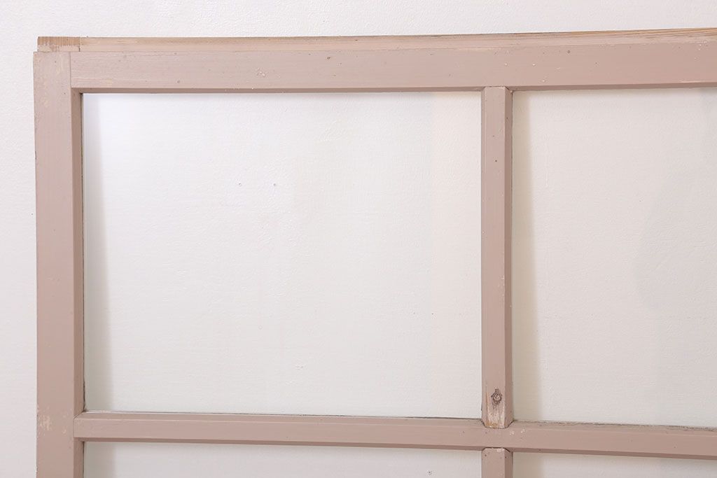 昭和レトロなアンティークガラス戸2枚セット(引き戸・窓)(1)