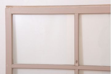 昭和レトロなアンティークガラス戸2枚セット(引き戸・窓)(1)