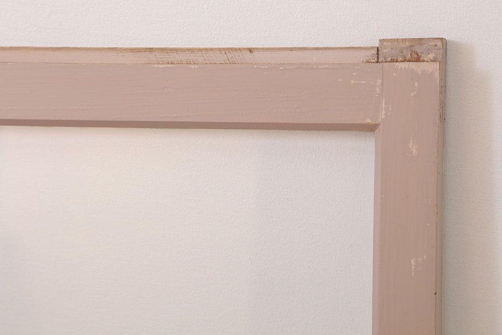 昭和レトロなアンティークガラス戸2枚セット(引き戸・窓)(1)