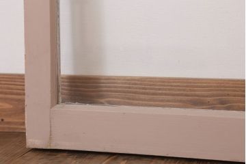 昭和レトロなアンティークガラス戸2枚セット(引き戸・窓)(1)