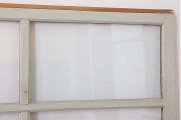 昭和レトロなアンティークガラス戸2枚セット(引き戸・窓)(3)