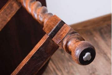 アンティーク家具　ツイストレッグバタフライテーブル(エクステンションテーブル)
