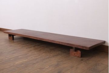 アンティーク家具　和製アンティークの置き型木味裁ち板(2)