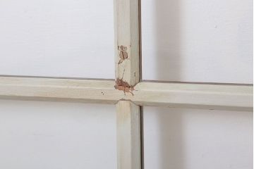 アンティークの昭和レトロなガラス戸2枚セット(引き戸・窓)(1)