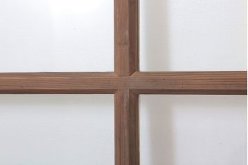 アンティークの昭和レトロなガラス戸2枚セット(引き戸・窓)(1)