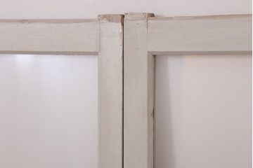 【A様ご成約分】アンティークの昭和レトロなガラス戸2枚セット(引き戸・窓)(2)