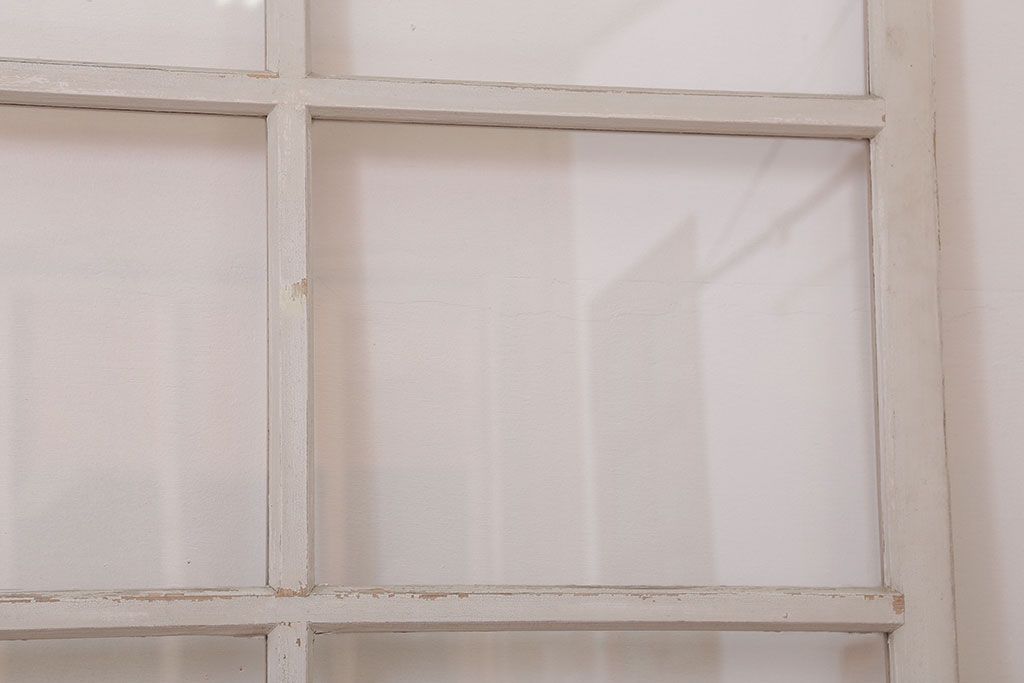 【A様ご成約分】アンティークの昭和レトロなガラス戸2枚セット(引き戸・窓)(2)