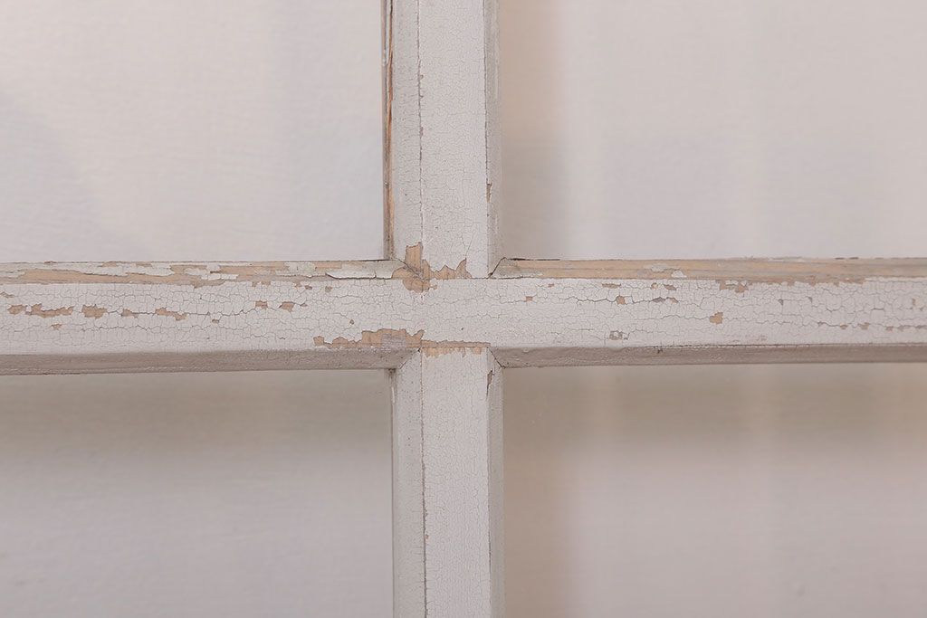 【A様ご成約分】アンティークの昭和レトロなガラス戸2枚セット(引き戸・窓)(2)