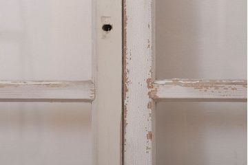 【A様ご成約分】アンティークの昭和レトロなガラス戸2枚セット(引き戸・窓)(2)