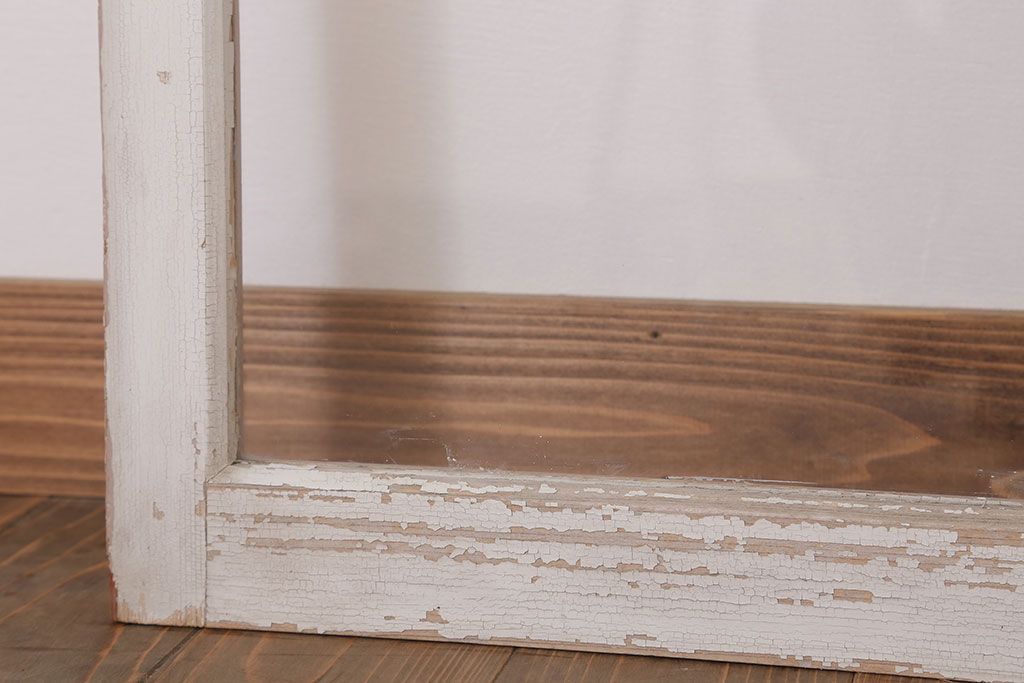 【A様ご成約分】アンティークの昭和レトロなガラス戸2枚セット(引き戸・窓)(2)