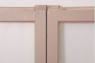 【A様ご成約分】アンティークの昭和レトロなガラス戸2枚セット(引き戸・窓)(2)