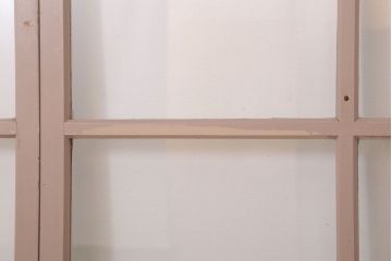 【A様ご成約分】アンティークの昭和レトロなガラス戸2枚セット(引き戸・窓)(2)