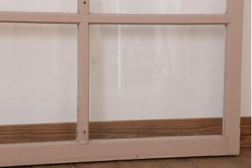 【A様ご成約分】アンティークの昭和レトロなガラス戸2枚セット(引き戸・窓)(2)