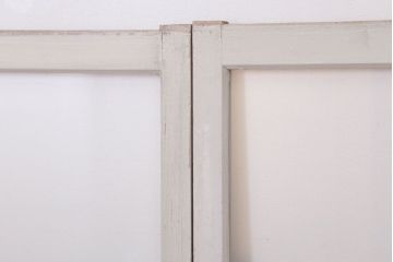 アンティークの昭和レトロなガラス戸2枚セット(引き戸・窓)(3)