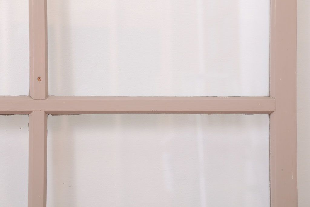 アンティークの昭和レトロなガラス戸2枚セット(引き戸・窓)(3)