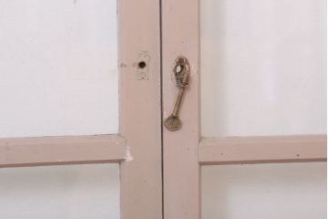 アンティークの昭和レトロなガラス戸2枚セット(引き戸・窓)(3)