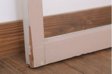 アンティークの昭和レトロなガラス戸2枚セット(引き戸・窓)(3)