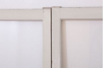 アンティークの昭和レトロなガラス戸2枚セット(引き戸・窓)