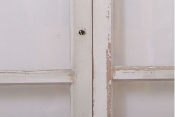アンティークの昭和レトロなガラス戸2枚セット(引き戸・窓)