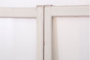 昭和レトロなアンティークガラス戸2枚セット(引き戸・窓)