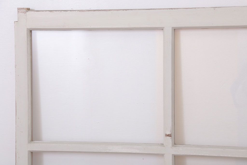 昭和レトロなアンティークガラス戸2枚セット(引き戸・窓)