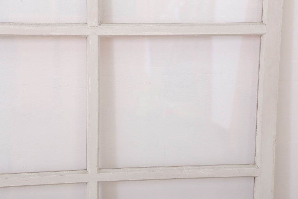 昭和レトロなアンティークガラス戸2枚セット(引き戸・窓)