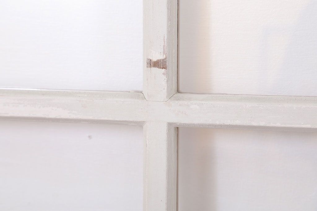 昭和レトロなアンティークガラス戸2枚セット(引き戸・窓)