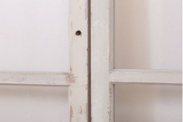 昭和レトロなアンティークガラス戸2枚セット(引き戸・窓)