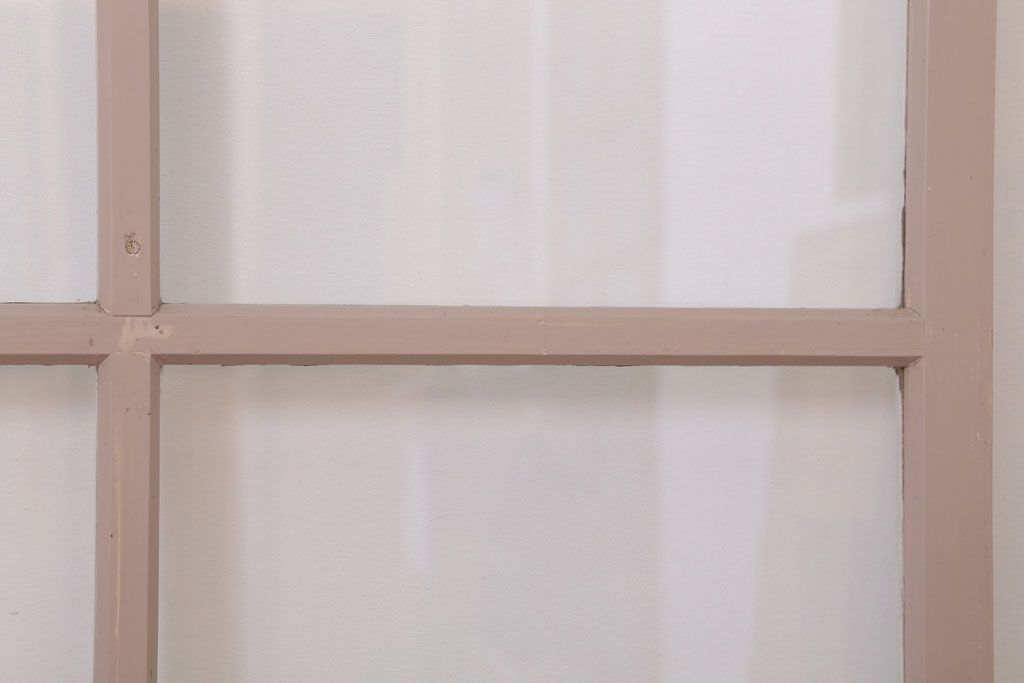 昭和レトロなアンティークガラス戸2枚セット(引き戸・窓)