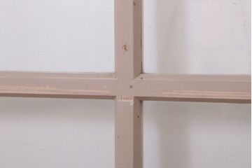 昭和レトロなアンティークガラス戸2枚セット(引き戸・窓)