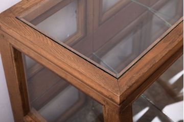 レトロ家具　古い商店の昭和レトロなガラスケース(陳列ケース)