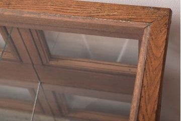 レトロ家具　古い商店の昭和レトロなガラスケース(陳列ケース)