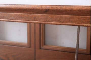 レトロ家具　古い商店の昭和レトロなガラスケース(陳列ケース)