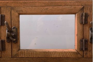 レトロ家具　古い商店の昭和レトロなガラスケース(陳列ケース)