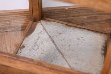 レトロ家具　古い商店の昭和レトロなガラスケース(陳列ケース)