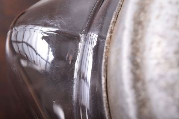 アンティーク雑貨　古い駄菓子屋のガラス瓶(ビン)2個セット