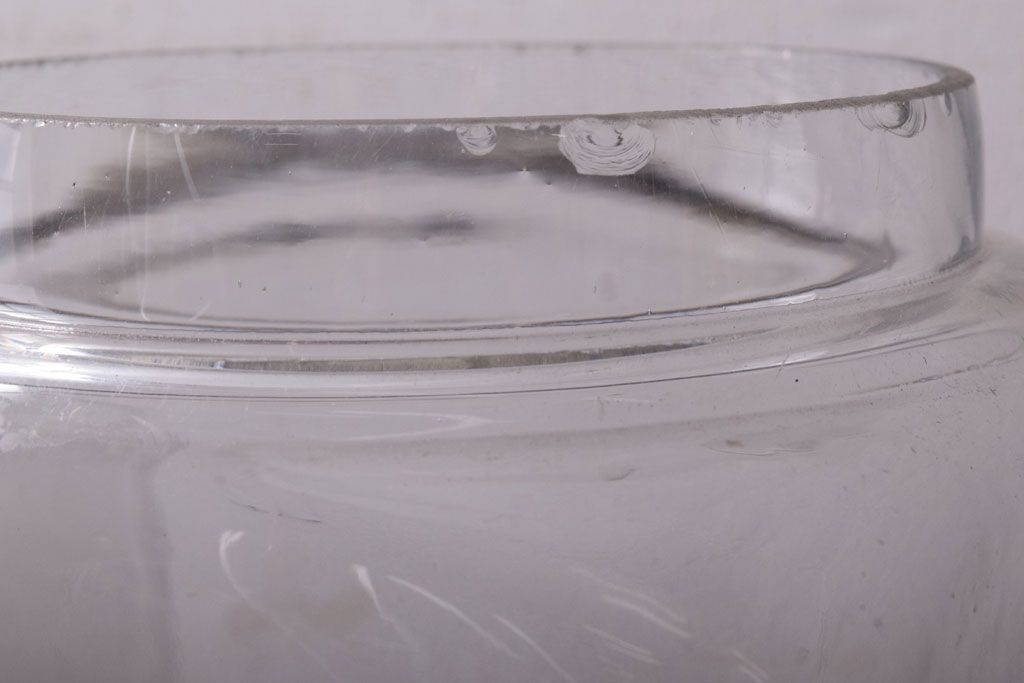 アンティーク雑貨　古い駄菓子屋のガラス瓶(ビン)2個セット