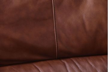 中古　イタリア製　本革　トリプルソファ(3人掛けソファ)