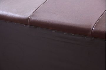 中古　イタリア製　本革　トリプルソファ(3人掛けソファ)