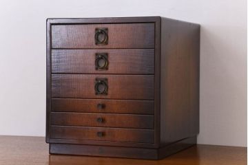 アンティーク家具　希少な和製アンティークのレコードケース
