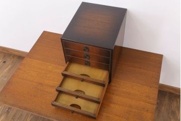 アンティーク家具　希少な和製アンティークのレコードケース