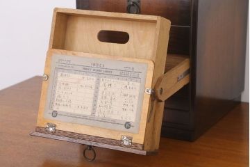 アンティーク家具　希少な和製アンティークのレコードケース