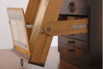アンティーク家具　希少な和製アンティークのレコードケース