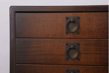 アンティーク家具　希少な和製アンティークのレコードケース